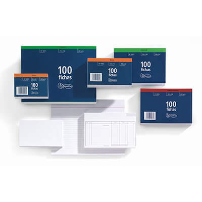 Fitxes llises 160x215mm (100u)