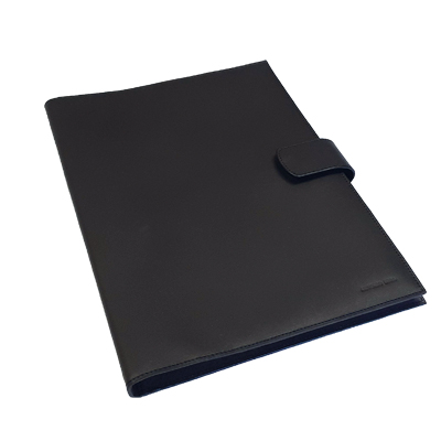 Portabloc marró de pell Antonio Miró