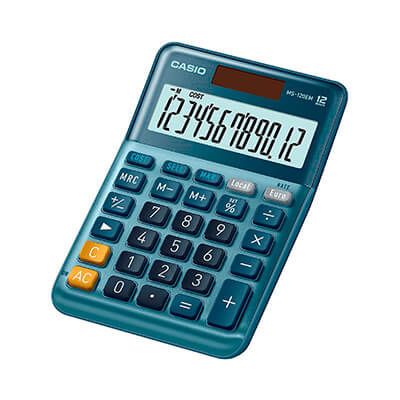 Calculadora Casio MS-120EM euro 12 dígitos