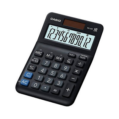 Calculadora Casio de sobremesa 12 dígitos MS-20F