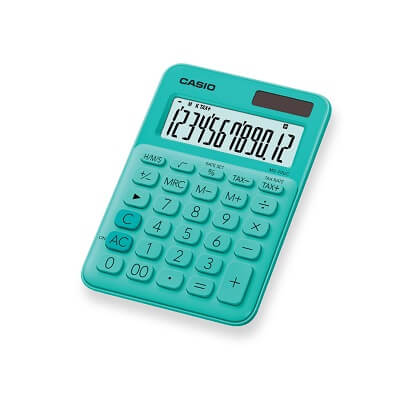 Calculadora Casio MS20 color verde
