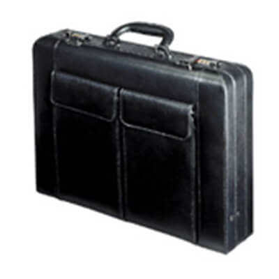 Maletín polipropileno negro con combinación