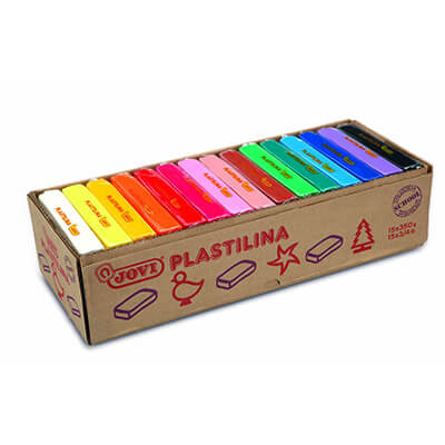 Plastilina Jovi 72 colores surtidos 350g (15u)