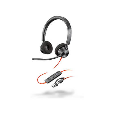 Auricular amb cable Poly Blackwire 3320 USB-C/A MS