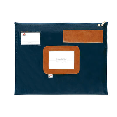 Valija mediana doble fondo azul 42x32cm