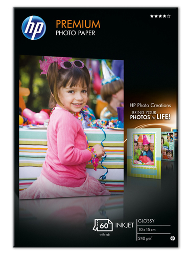 Paper fotogràfic setinat HP Premium 10x15 60f