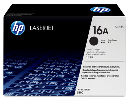 Cartucho de tóner original LaserJet HP 16A negro