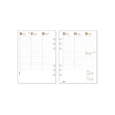 Recanvi agenda Open 1000 S/V Castellà