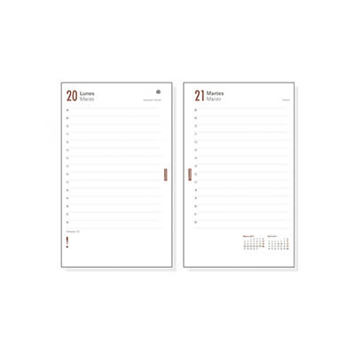 Recambio agenda Open 4000 D/P Castellà