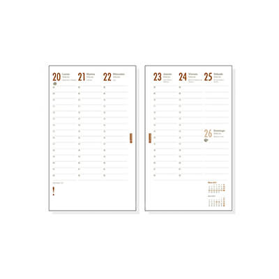 Recanvi agenda Open 400 S/V Castellà