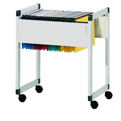 Carrito extensible para carpetas colgantes