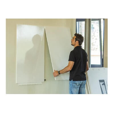 Pizarra blanca lacada magnética 100x150 cm