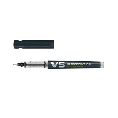 Roller Pilot hi-tecpoint V5 recargable negro