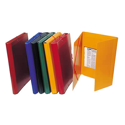 Carpeta gomas cartón Folio azul