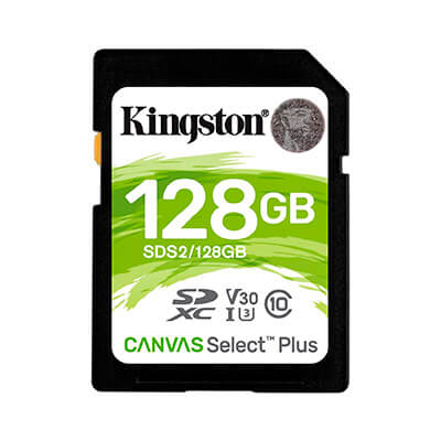Tarjeta de memoria Kingston CANVAS 128GB SD XC