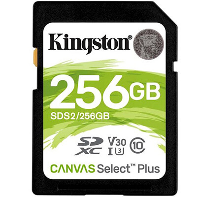 Targeta de memòria Kingston CANVAS 256GB SD XC