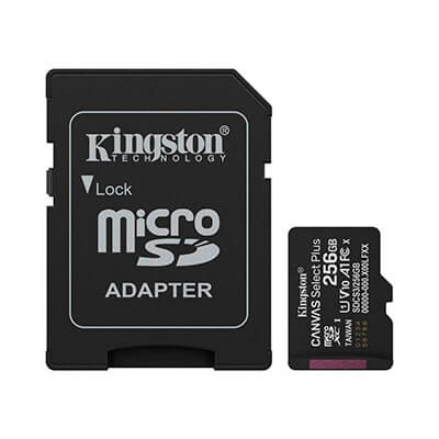 Targeta de memòria Kingston CANVAS 256GBmicroSD XC