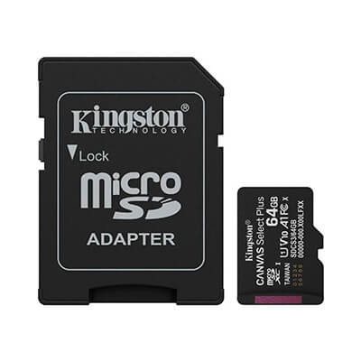 Tarjeta de memoria Kingston CANVAS 64GB microSD XC