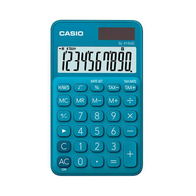 Calculadora Casio SL310UC 10 dígitos azul