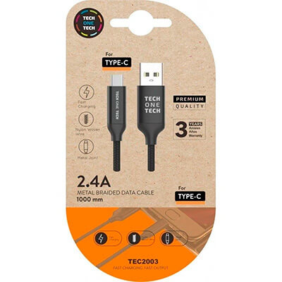 Cable USB 2.0 USB Tipo-C Macho - USB Macho/ 1m/ Ne