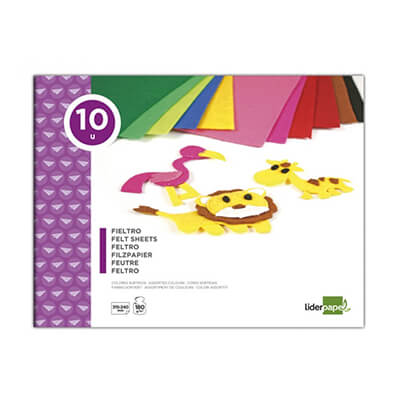 Bloc fieltros A4 surtidos (10u)