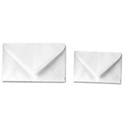 Caja de 500 sobres blancos 90x140