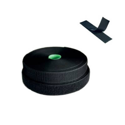 Cremallera textil femella 25 metres adhesiu