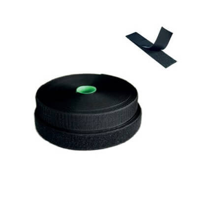 Cremallera textil mascle 25 metres adhesiu