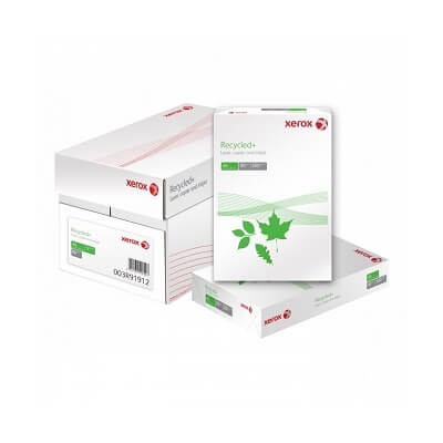 Caja papel reciclado+ Xerox 2500h  A4 80g Iso80