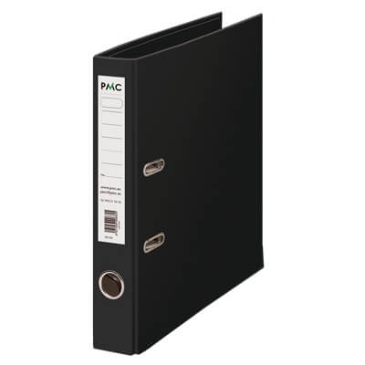 Archivador PMC A4 estrecho negro ECOFILE