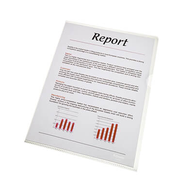 Dosier uñero Folio PP transparente (100u)