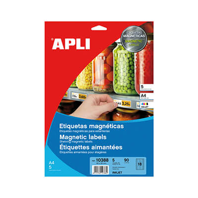 Etiquetes magnètiques 80x28mm 350g