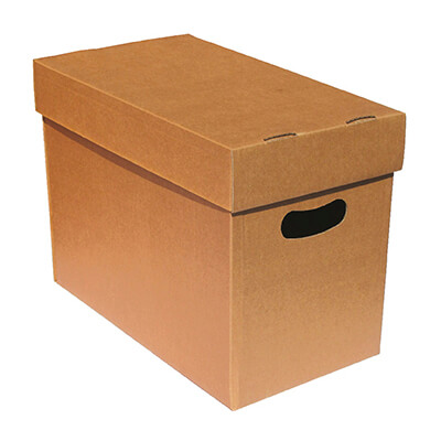 Caja embalaje A4 con tapa 350x290x240 (pack 10)
