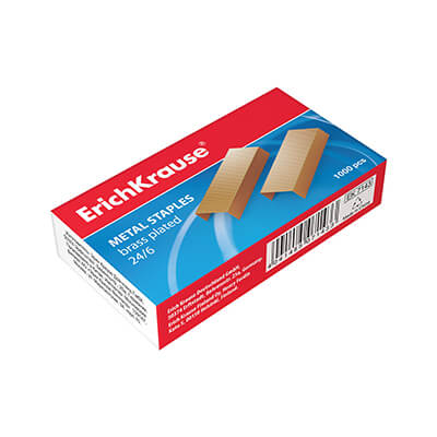 Grapas ErichKrause 24/6 cobreadas (c/ 1000)