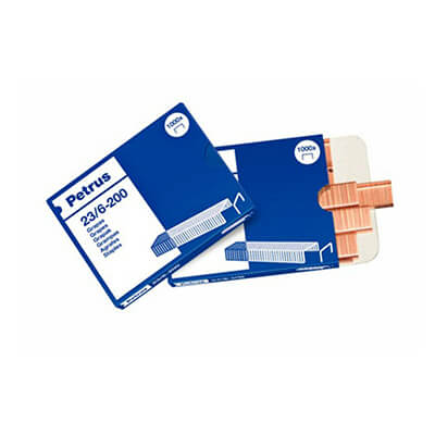 Grapas Petrus 23/6 cobreadas (c/ 1000)