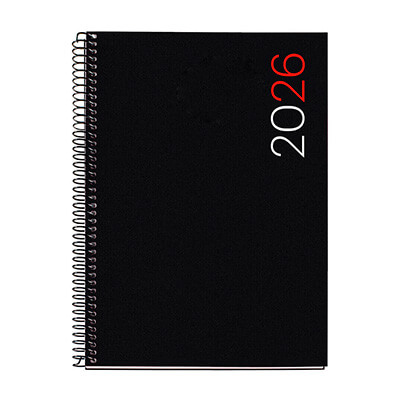 Agenda Miquelrius City S/V Catalán negra 155x215mm