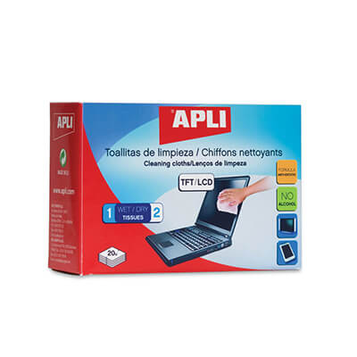 Toallitas de limpieza secas y humedas