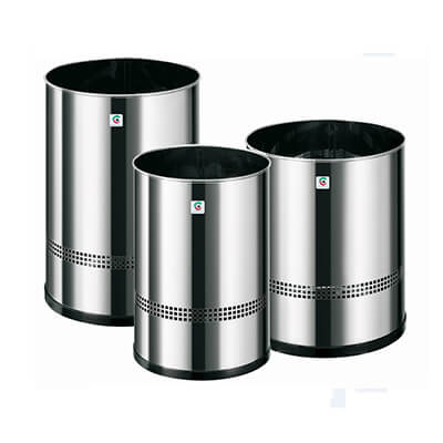 Paperera acer inoxidable 21,5x32cm