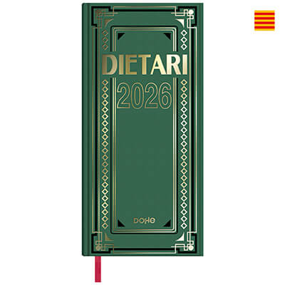 Dietario 2/3 Folio 1 día página Catalán 310x150mm