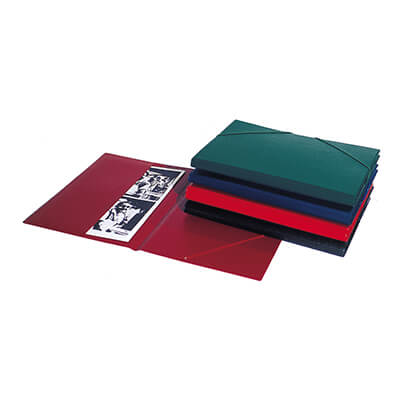 Carpeta Saro PVC Foli amb gomes negra folio